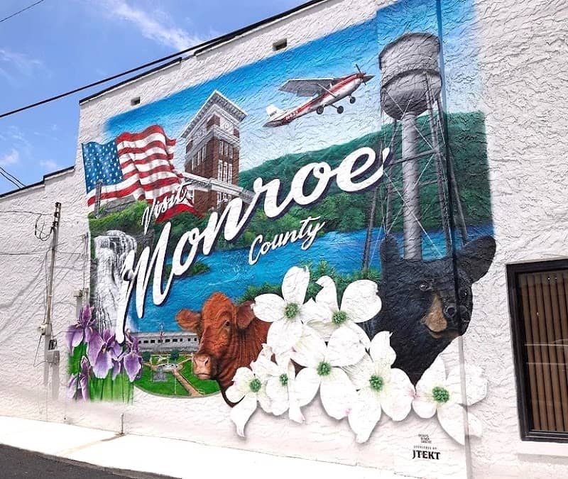 Mural - "Visit Monroe County" By Curtis Glover - Image 1