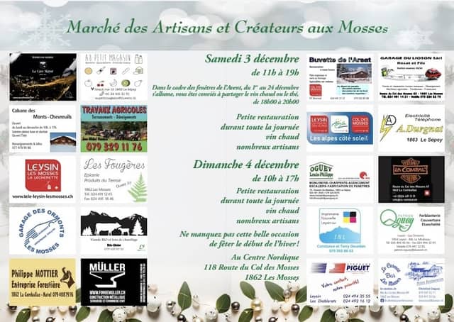 Marché des artisans et créateurs aux Mosses - Image 1