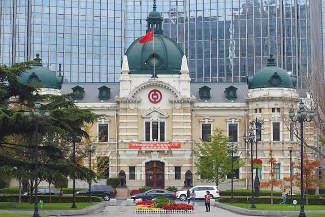 Modern Buildings on Zhongshan Square in Dalian - Image 1