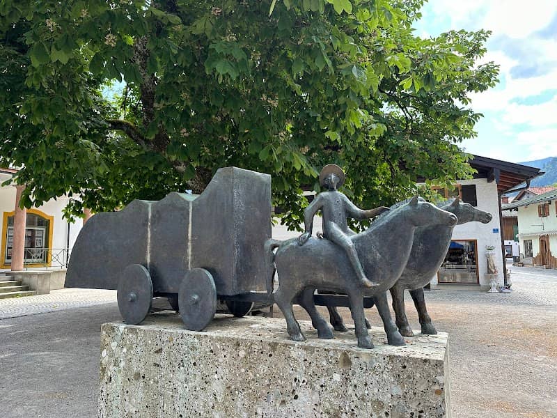 Rottwagen-Denkmal, Bronzeskulptur von H. Lang (2000) - Image 1