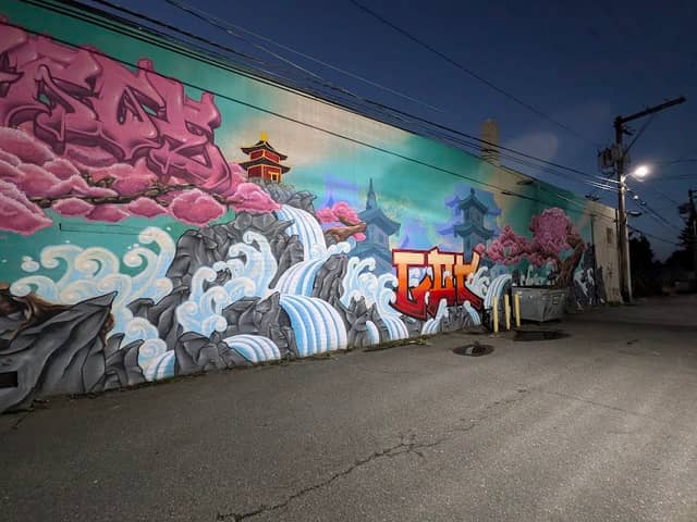 Japanese style graffiti mural - Image 3