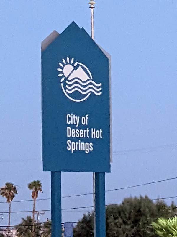 Desert Hot Springs sign - Image 1