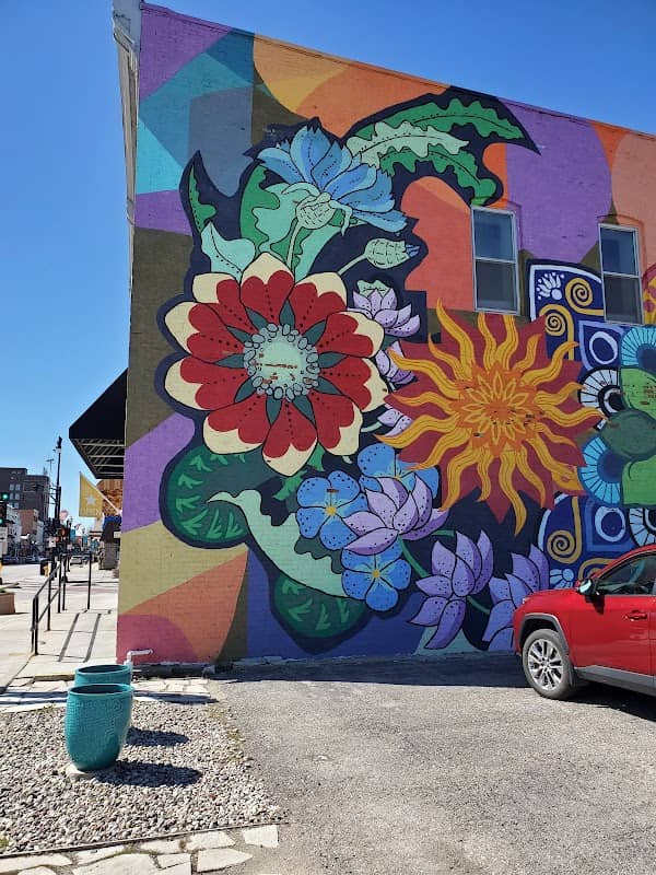 Mandala Flowers Mural - Image 1