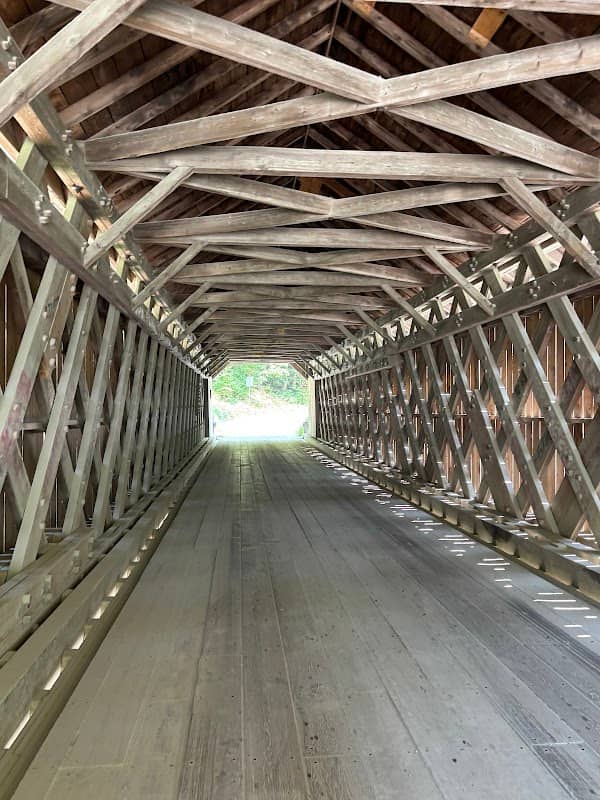 Historic Brown Covered Bridge - Image 3