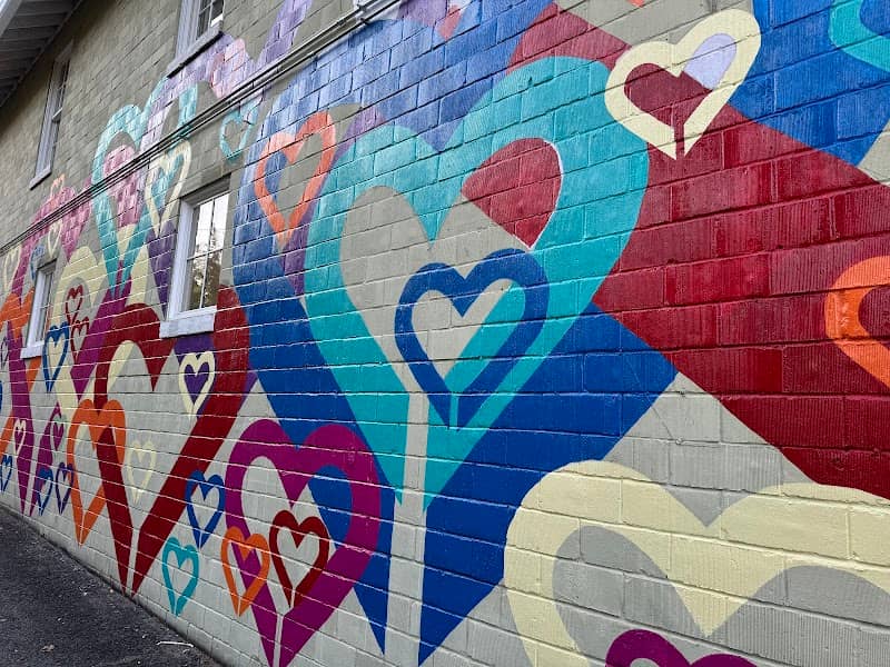 Rustic Love Hearts and Home Mural - Image 1
