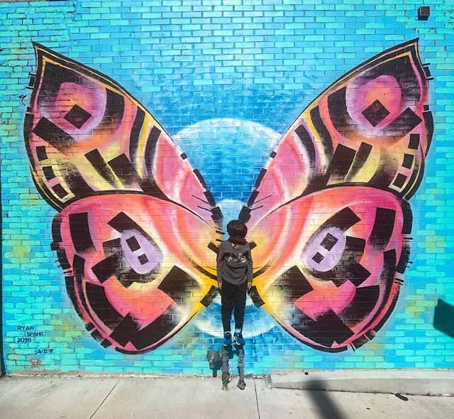 "Arise" Midtown Butterfly Mural - Image 2