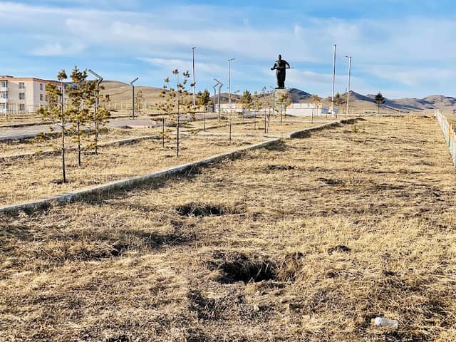 Memorial monument for Hero of Mongolia, B.Samdan - Image 1