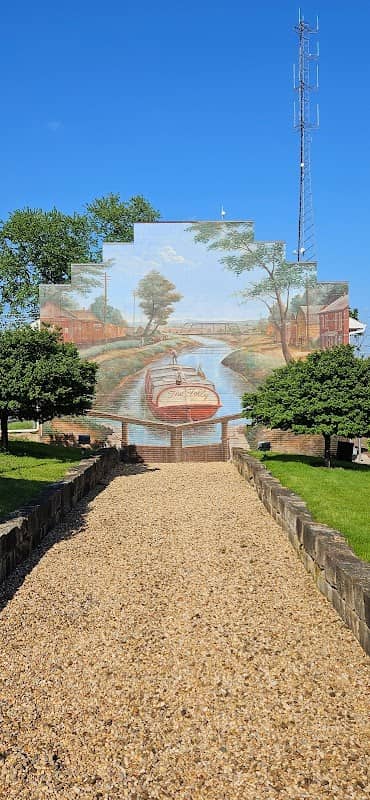 Canal and Lock Mural - Image 1