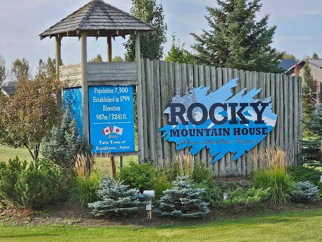 Welcome to Rocky Mountain House Sign - Image 1