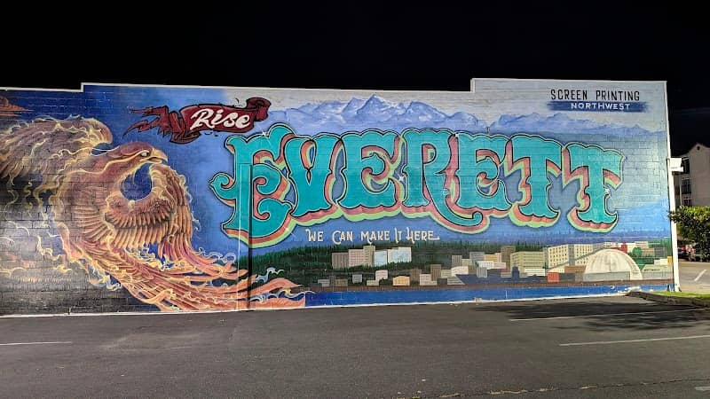 Rise Everett Graffiti Mural - Image 1