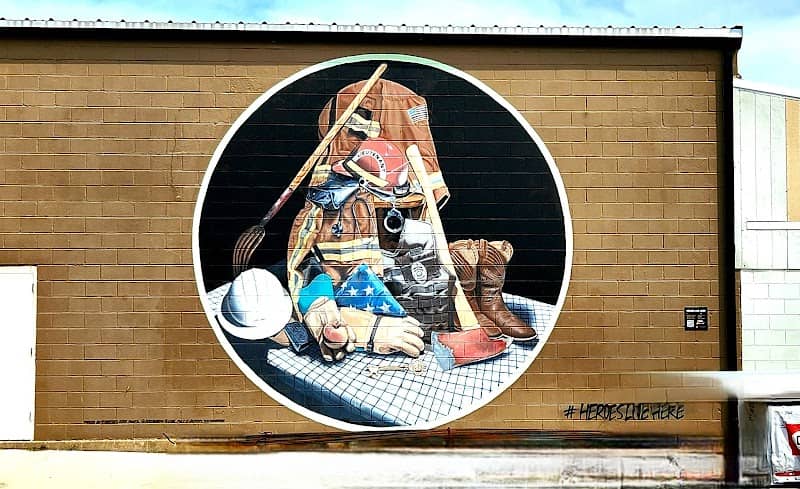 'Heroes Live Here' Mural - Image 1