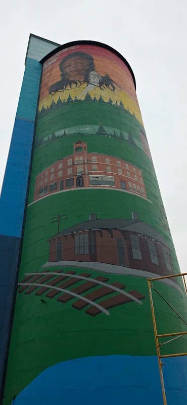 Weyauwega Historical Silo Mural - Image 1