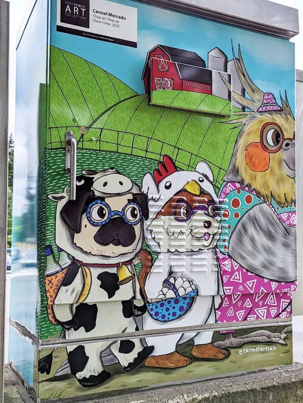 'Chugga Chugga Chew Chew' Utility Box Art by Carmel Mercado - Image 1