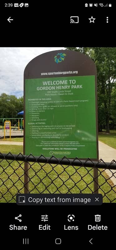 Gordon Henry Park - Image 1
