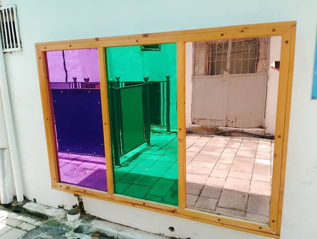 Rainbow Wall Mirror π - Image 1