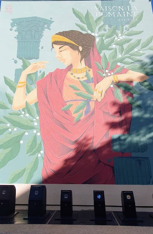 Fresque de Sabine, épouse d'Hadrien, par MC Baldassari (street art) - Image 2