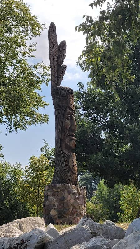 Chief Standing Proud Statue - Image 1