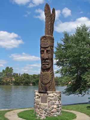 Chief Standing Proud Statue - Image 2