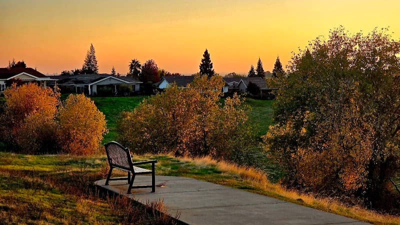 Bench at top of Spring Valley trail - Image 2