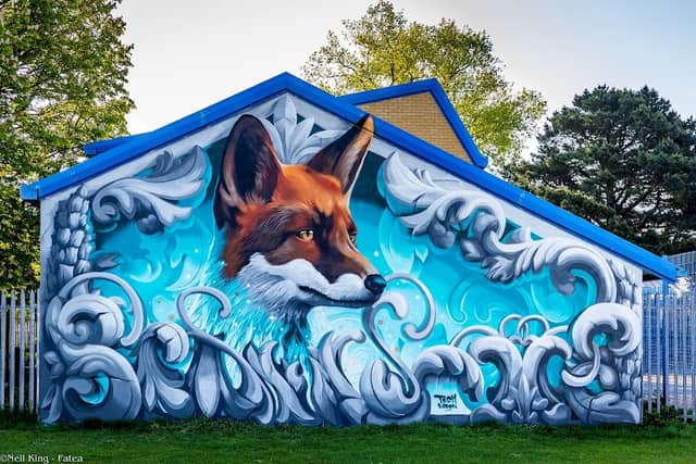 Branksome Fox Mural - Image 1