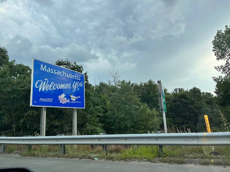 Welcome To Massachusetts sign - Image 1