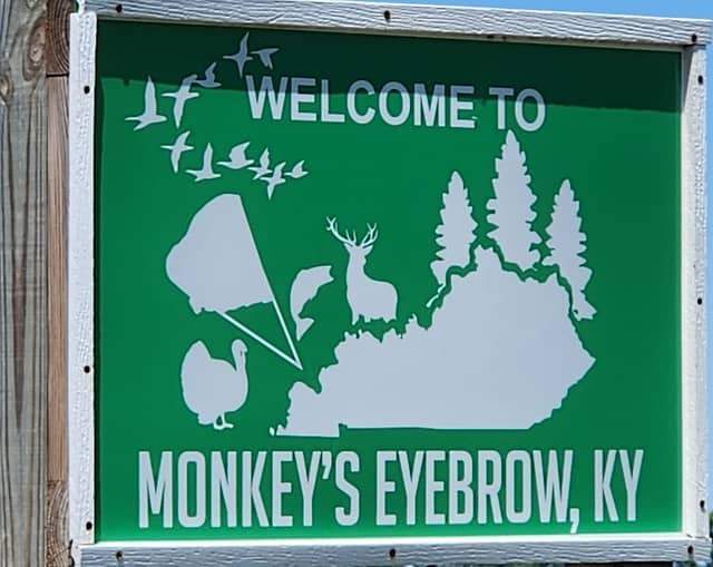 Monkey's Eyebrow Welcome Sign #2 - Image 1