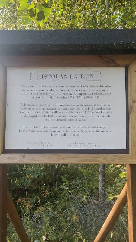 Information Board of Ristola Stone Age Settlement Site - Image 1