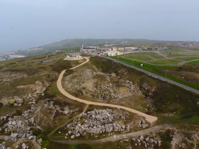 Memory Stones - Green Corridor leading to Tout Quarry Sculpture Park & Nature Reserve - Image 1