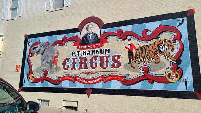 Walldog Mural #4: Birthplace of PT Barnum Circus - Image 1