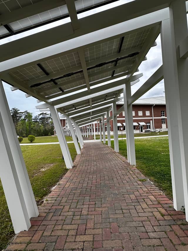 Solar Canopy Walkway at Camp Lejeune - Image 1