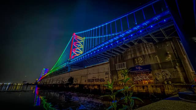 Benjamin Franklin Bridge from Camden Waterfront - Image 1