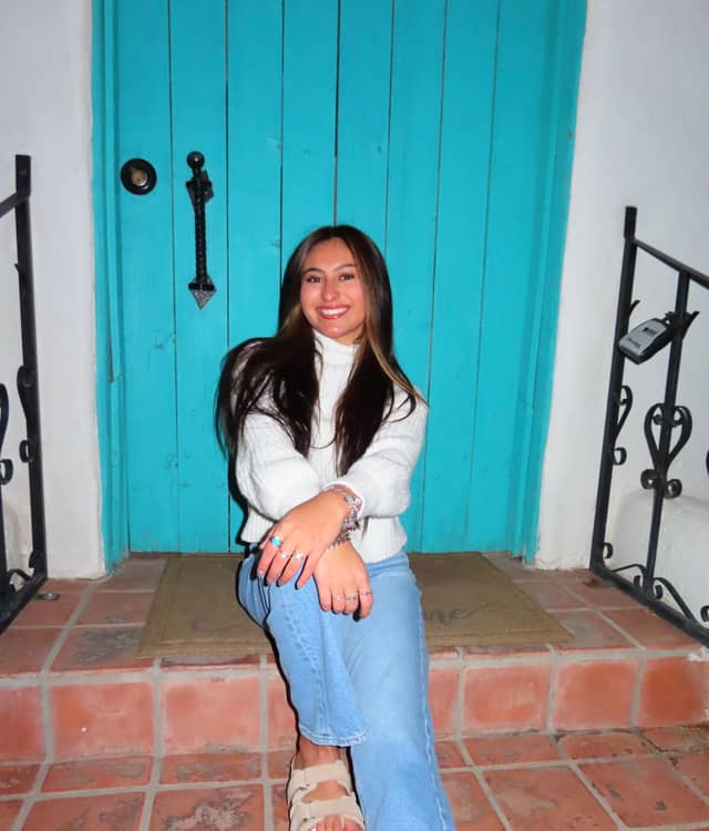 Historic Mesilla Turquoise Doorway - Image 1