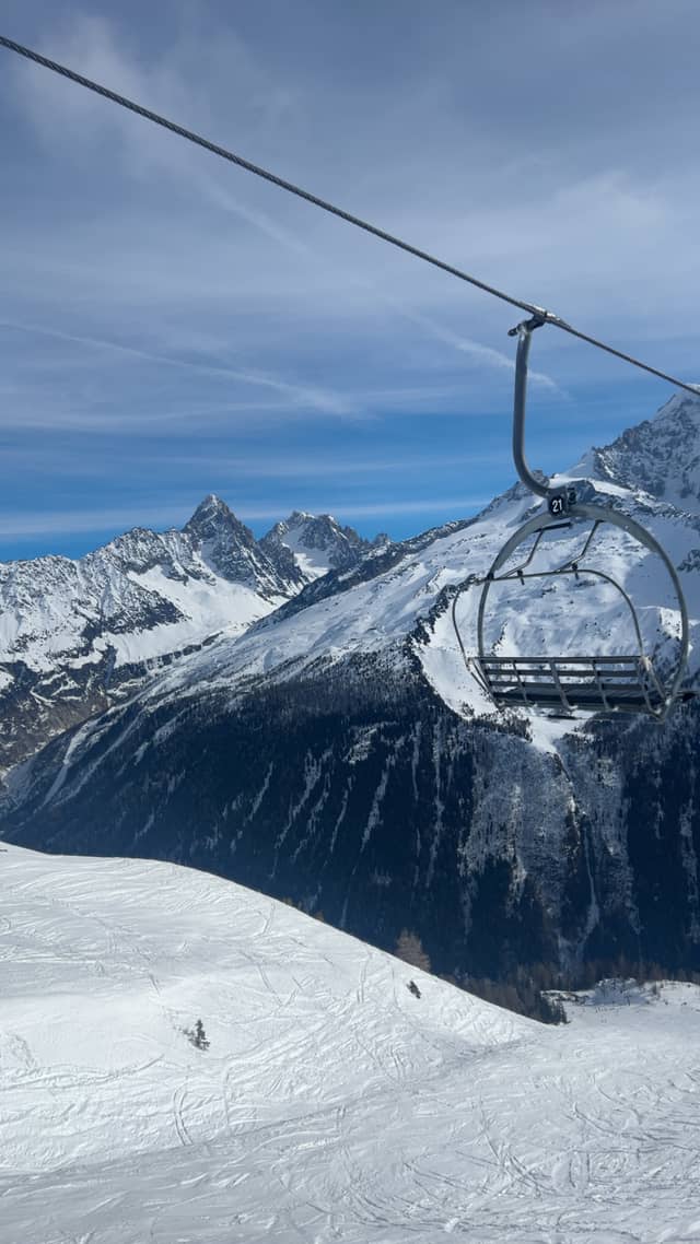 Chamonix Alpine Chairlift View - Image 1
