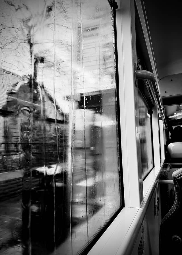 Rainy Manchester Bus Commute - Image 1