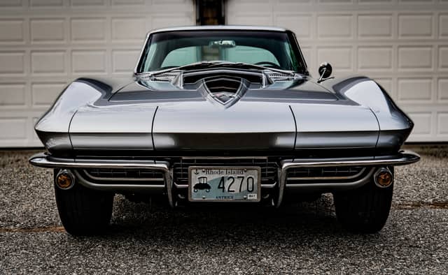 Classic Corvette Driveway Portrait - Image 1
