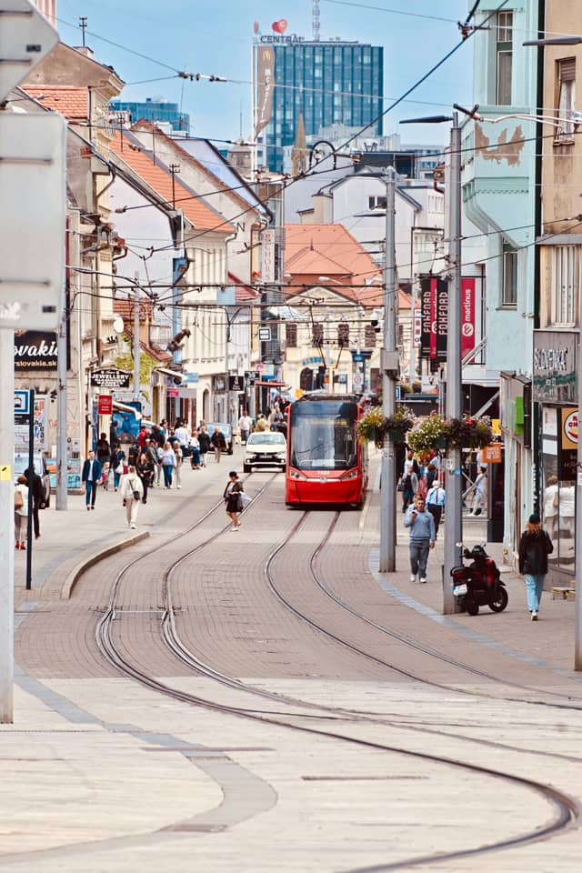 Námestie SNP Tram Tracks - Image 1
