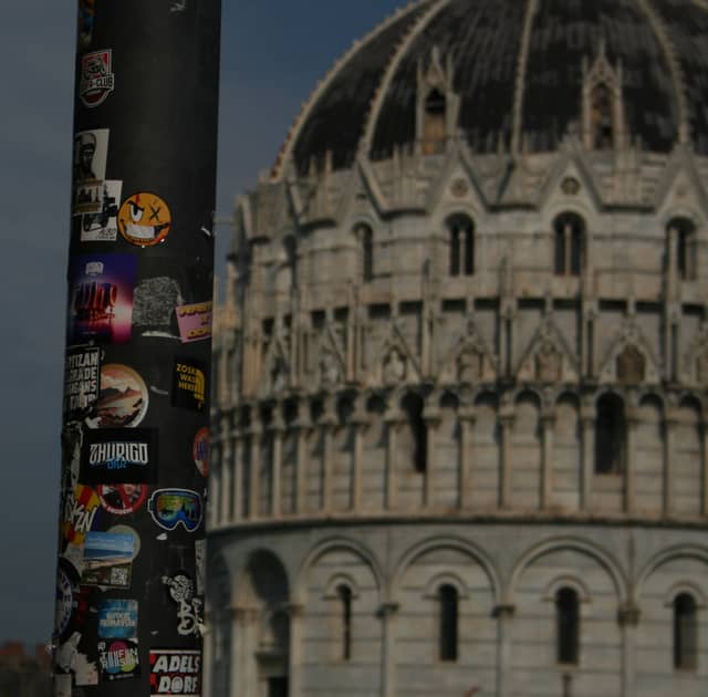 Pisa Baptistery from Via Roma - Image 1