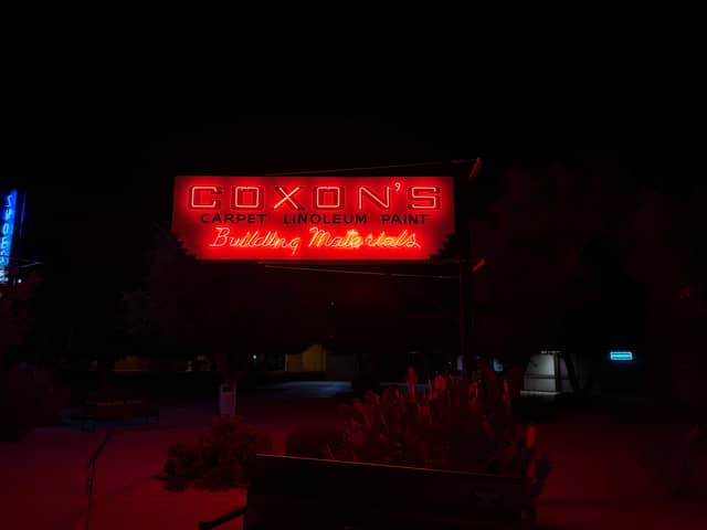 Coxon's Building Materials Neon Sign - Image 1