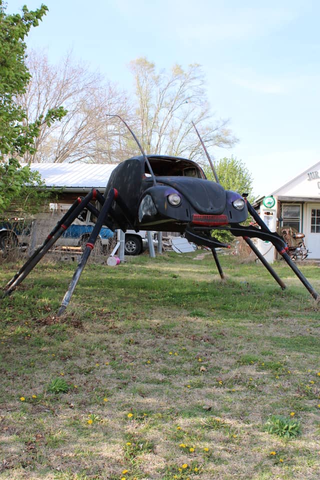 VW Bug Spider Sculpture - Image 1