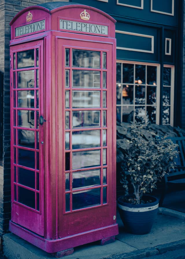 Six Pence Pub Pink Phone Booth - Image 1