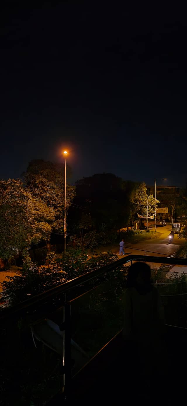 Lahore Residential Street at Night - Image 1