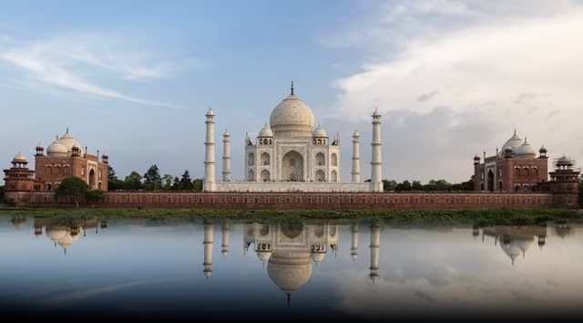 Taj Mahal from across the Yamuna River - Image 1