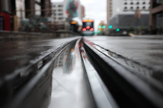 Central Avenue Light Rail Tracks - Image 1