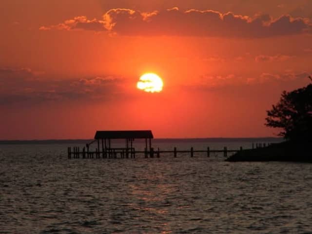 Chesapeake Bay Sunset Pier - Image 1