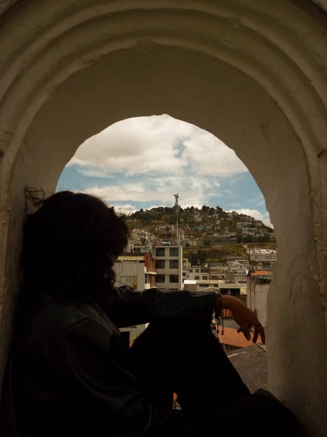 El Panecillo View from Old Town Quito - Image 1