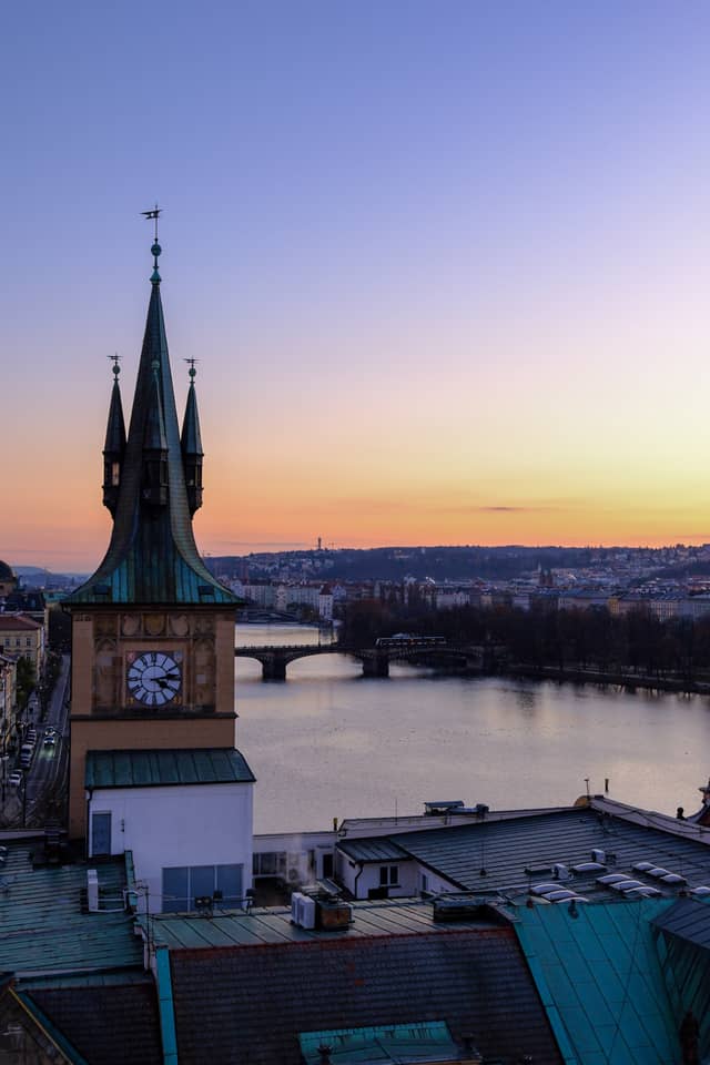 Old Town Water Tower & Vltava River - Image 1
