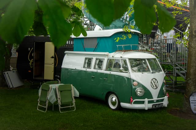 Vintage VW Camper at Viborg Event Grounds - Image 1