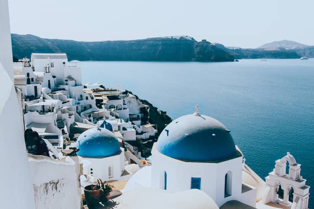 Three Domes of Oia - Image 1