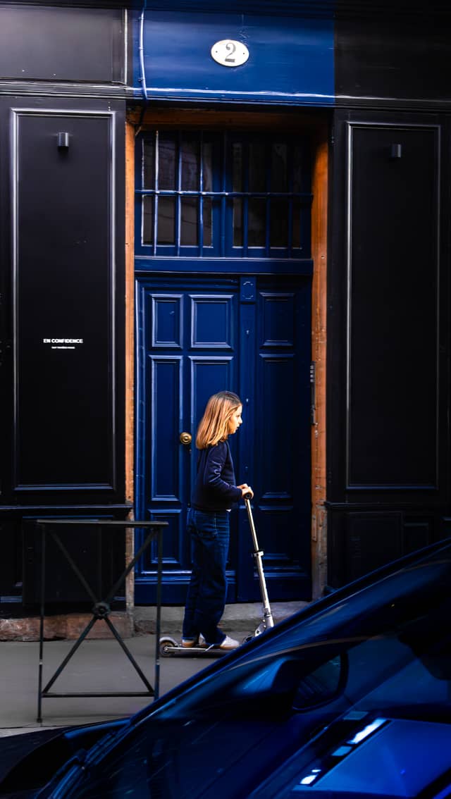Rue d'Alsace-Lorraine Blue Door - Image 1