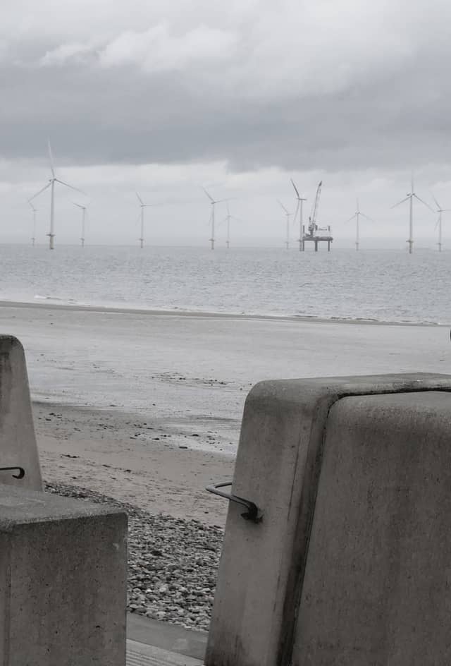 Redcar Beach & Teesside Wind Farm - Image 1